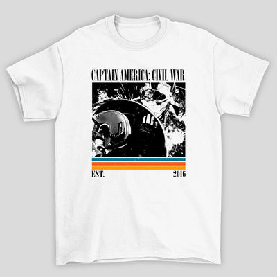 Camiseta Básica Unissex Capitão América Est. 2016