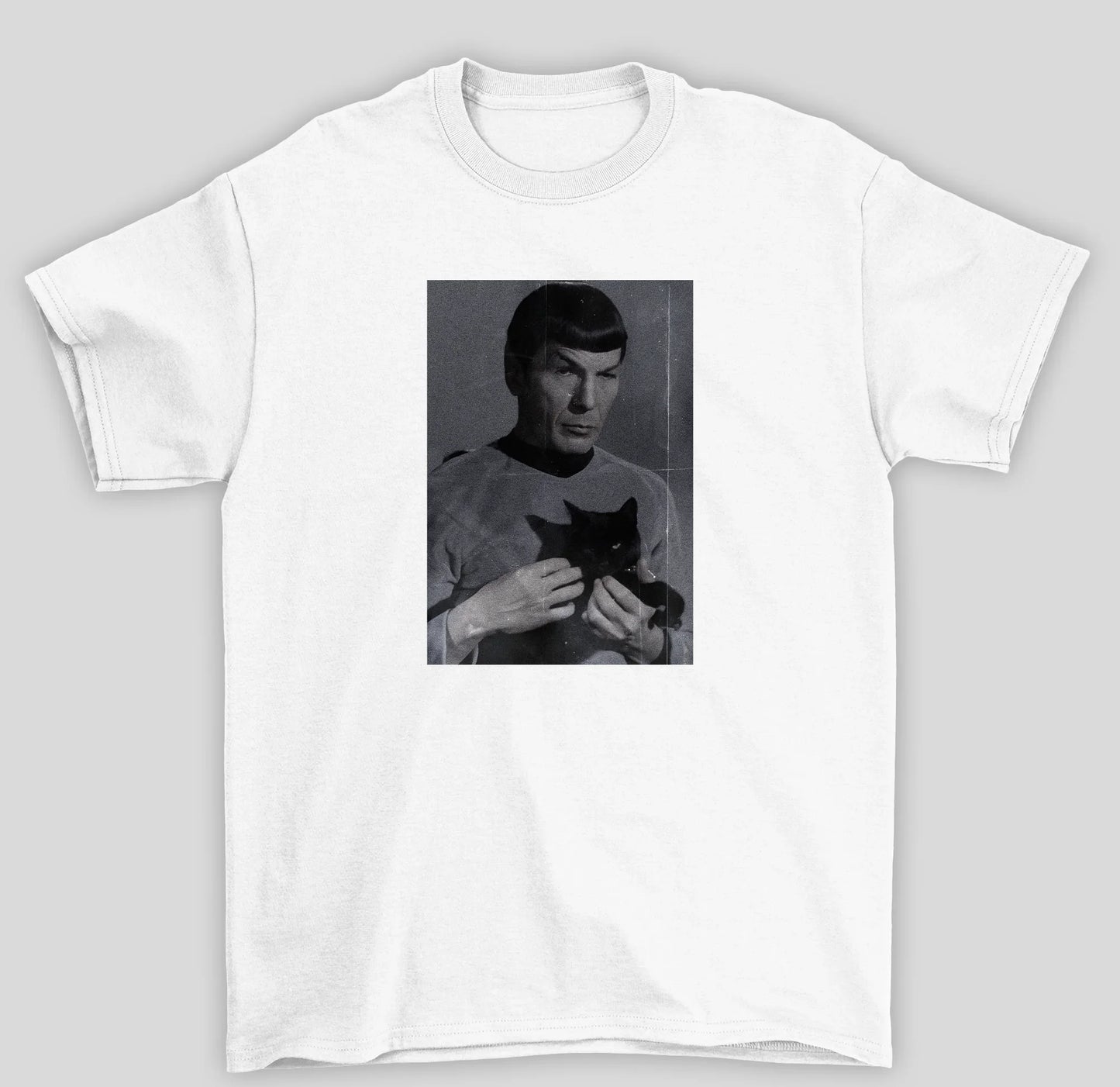 Camiseta Básica Unissex Star Trek Spook Gato