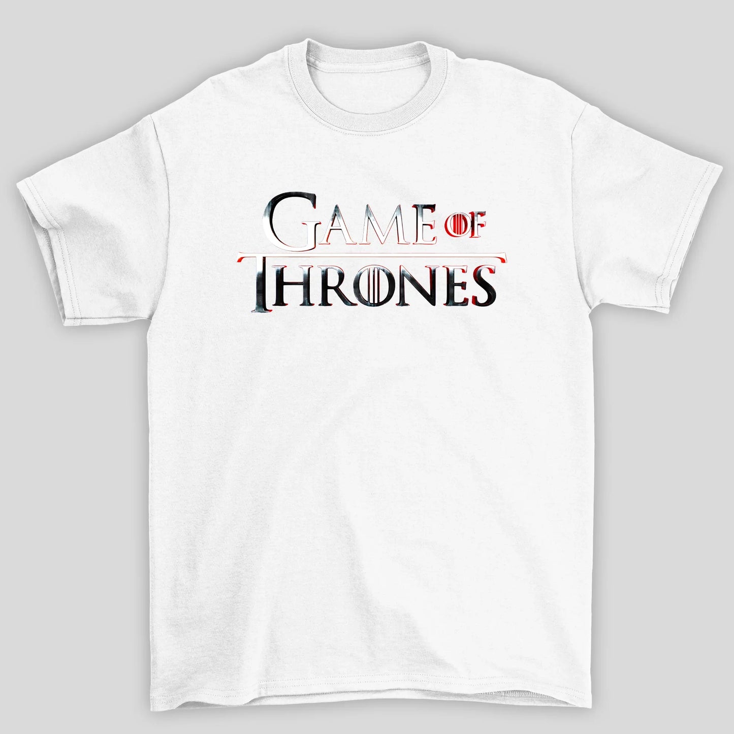 Camiseta Básica Unissex Logo Cromo Game Of Thrones