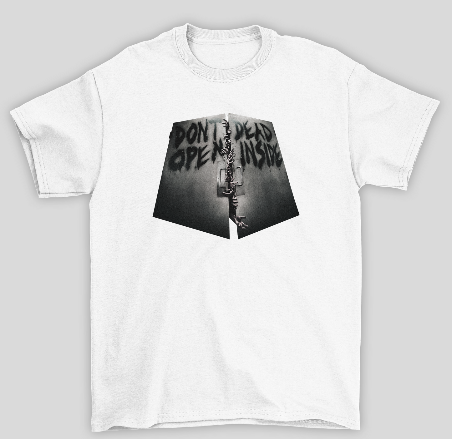 Camiseta Básica Unissex The Walking Dead Don't Open