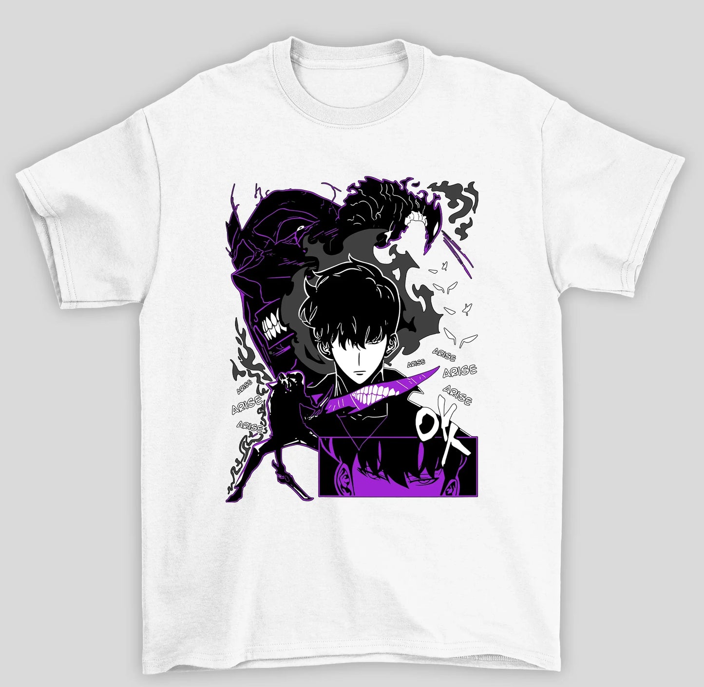Camiseta Básica Unissex Solo Leveling Sung Ok
