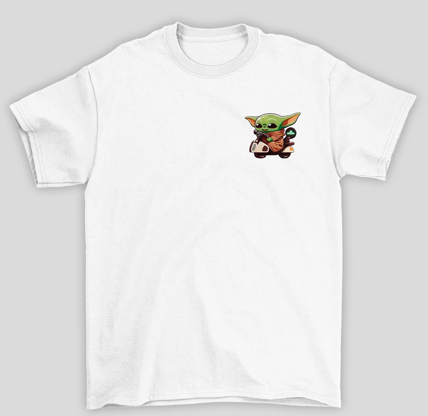 Camiseta Básica Unissex The Mandalorian Baby Yoda Cute Motinha