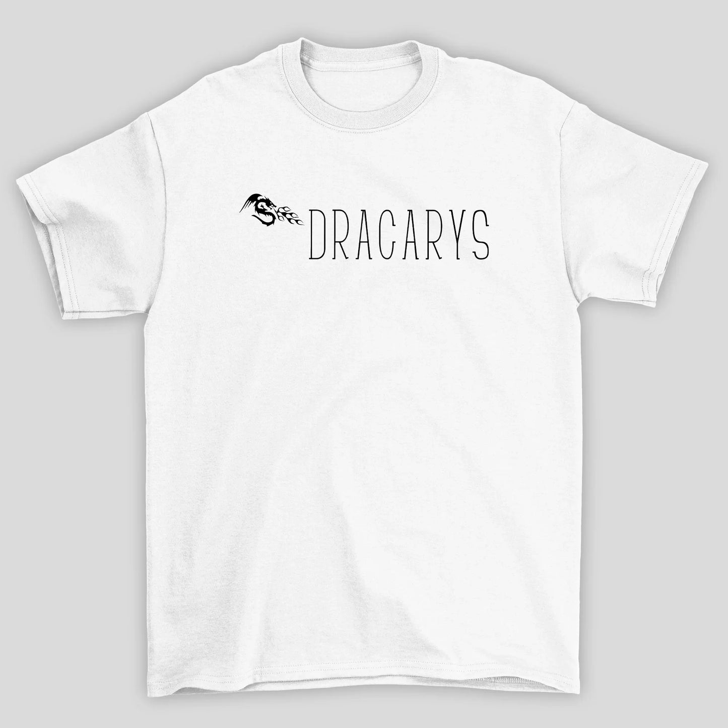 Camiseta Básica Unissex Dracarys Minimalista Game Of Thrones
