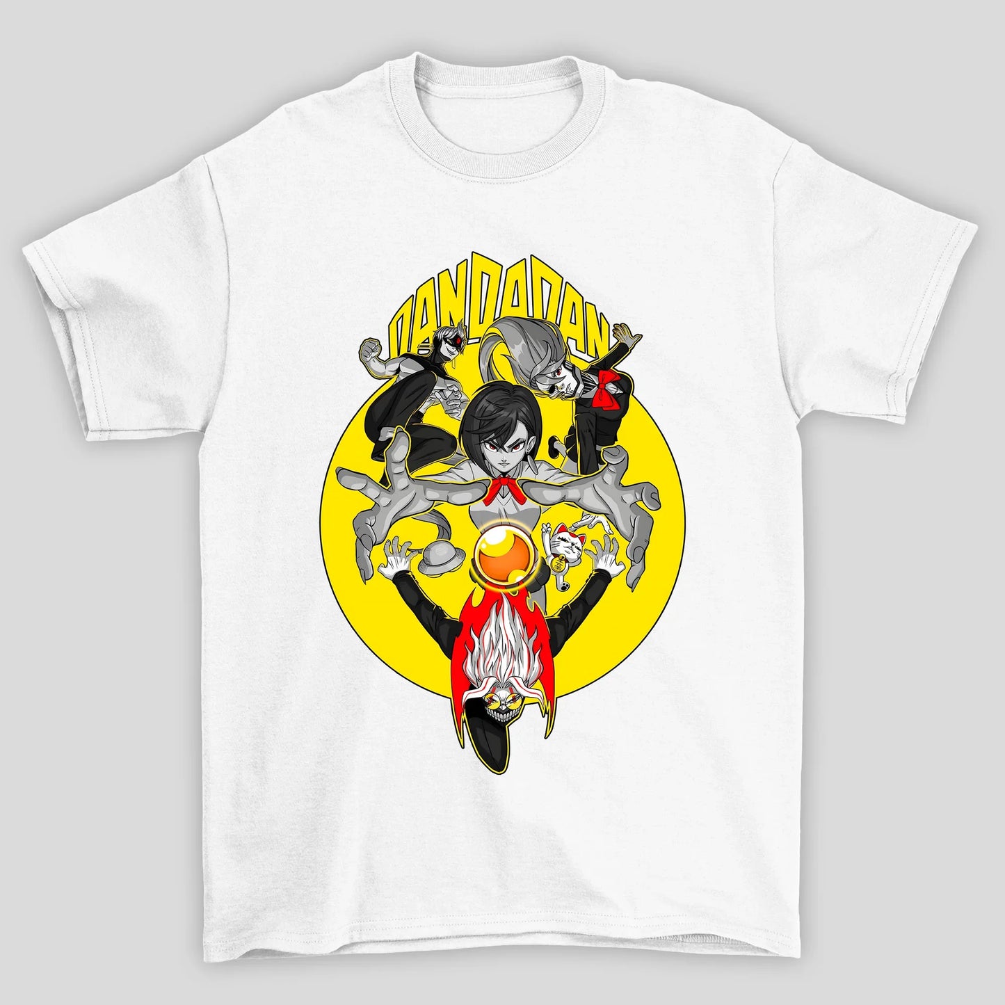 Camiseta Básica Unissex Dandadan Personagens Lua