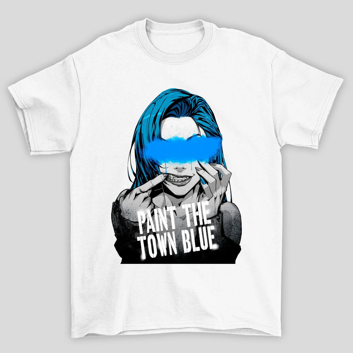 Camiseta Básica Unissex Arcane Jinx Tinta Rosto