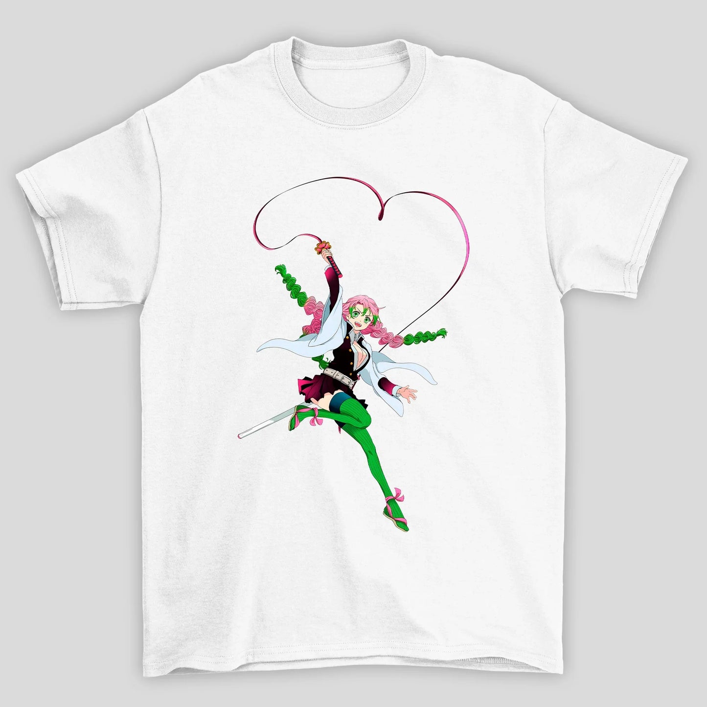 Camiseta Básica Unissex Mitsuri Demon Slayer