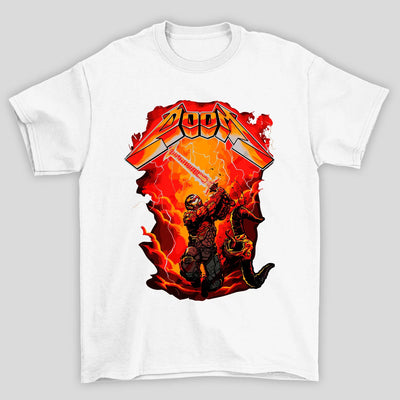Camiseta Básica Unissex Doom Attack