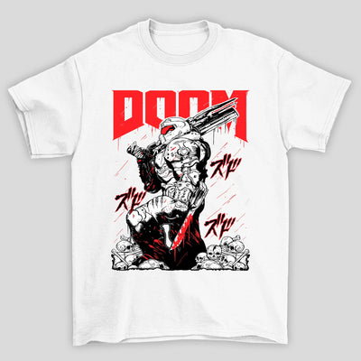 Camiseta Básica Unissex Doom Cranios