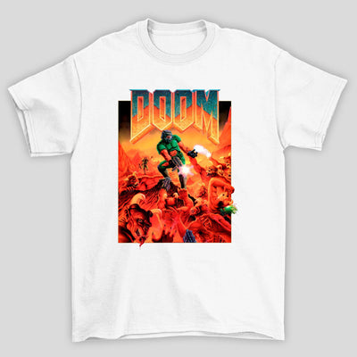 Camiseta Básica Unissex Doom Capa Antiga