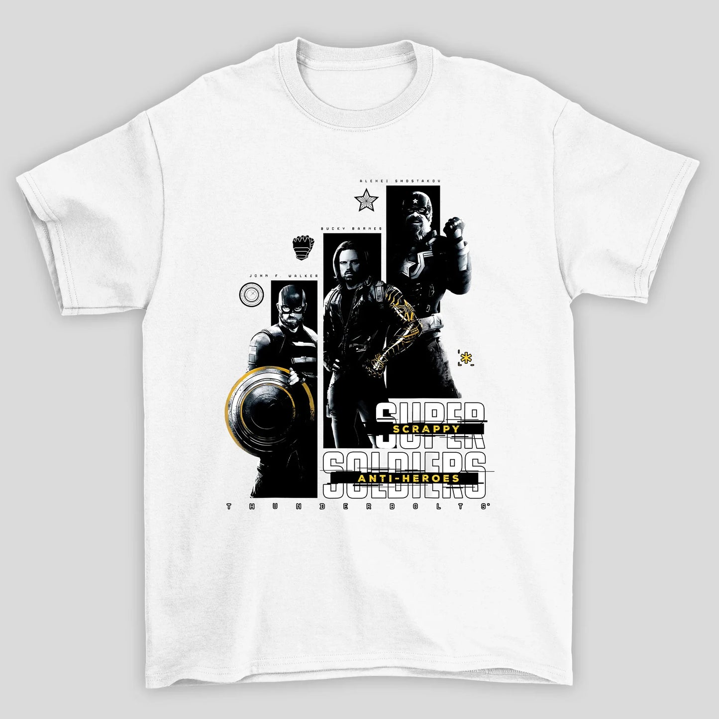 Camiseta Básica Unissex Thunderbolts Super Soldiers