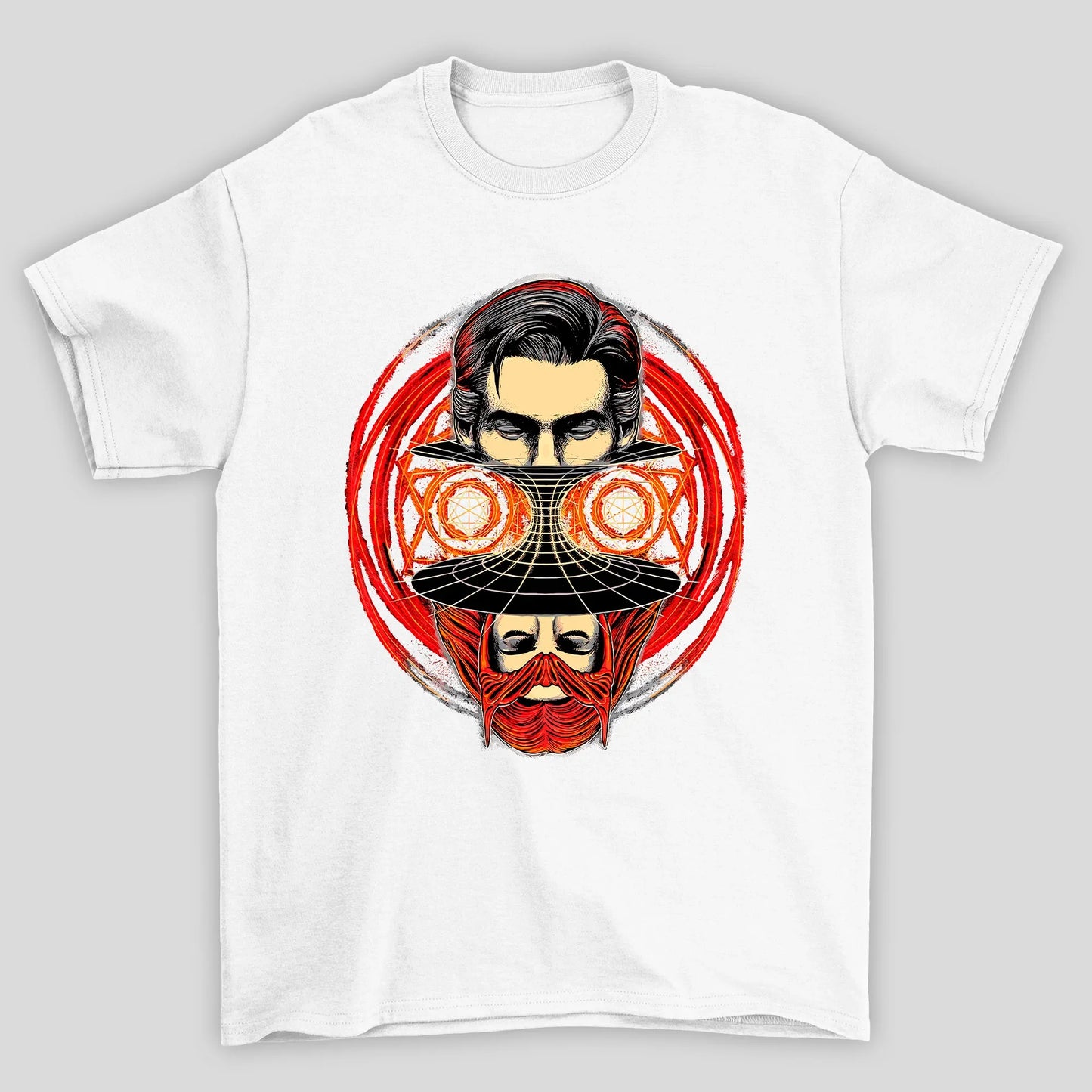 Camiseta Básica Unissex Dr Strange e Feitiçeira Escarlate