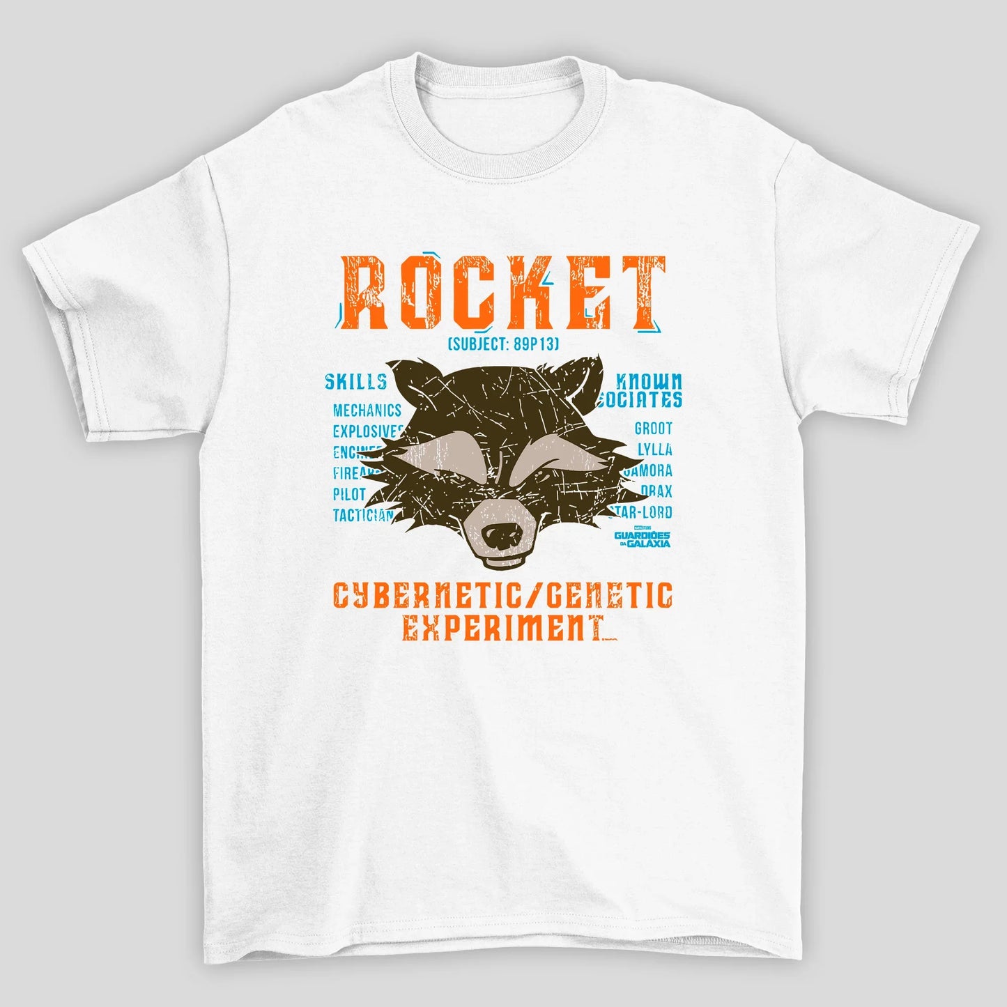 Camiseta Básica Unissex Rocket 89P13 Guardioes Da Galaxia