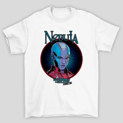 Camiseta Básica Unissex Nebula Rosto Guardioes Da Galaxia