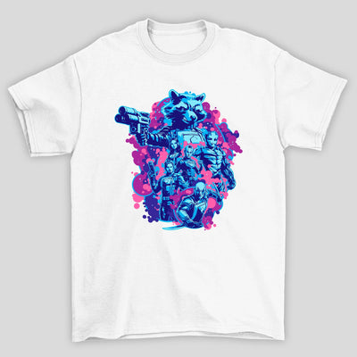 Camiseta Básica Unissex Poster VOL3 Guardioes Da Galaxia