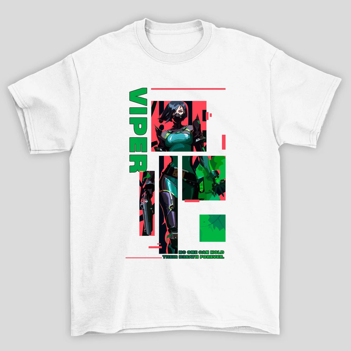 Camiseta Básica Unissex Viper Quadrados Valorant