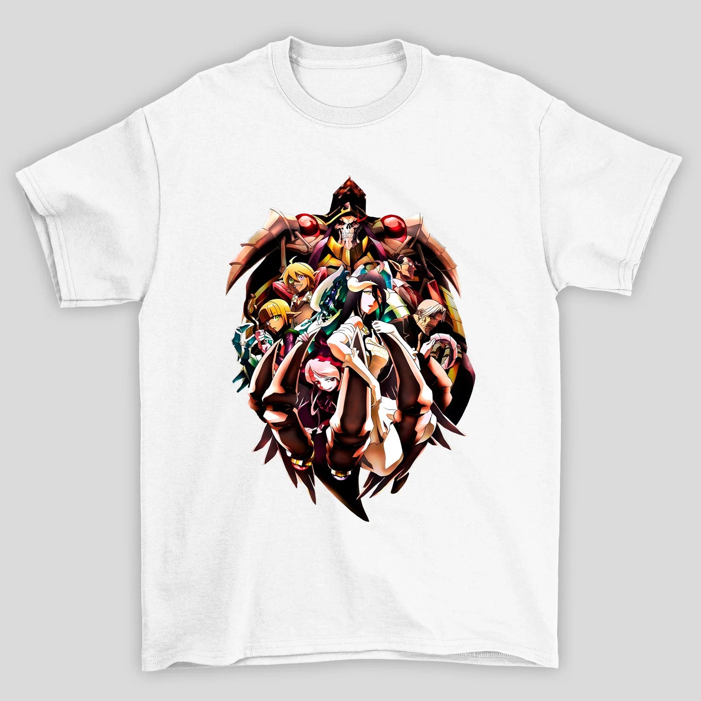 Camiseta Básica Unissex Overlord Poster Personagens