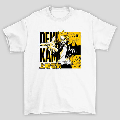 Camiseta Básica Unissex Denki Kanji Boku No Hero