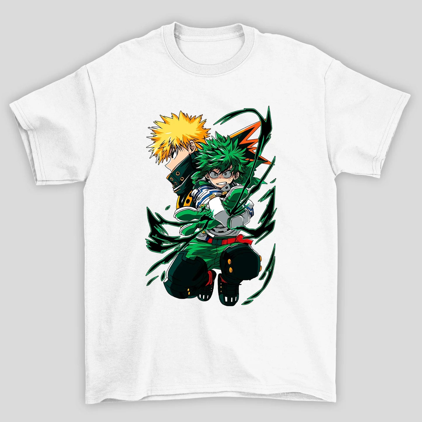 Camiseta Básica Unissex Bakugo Deku Boku No Hero