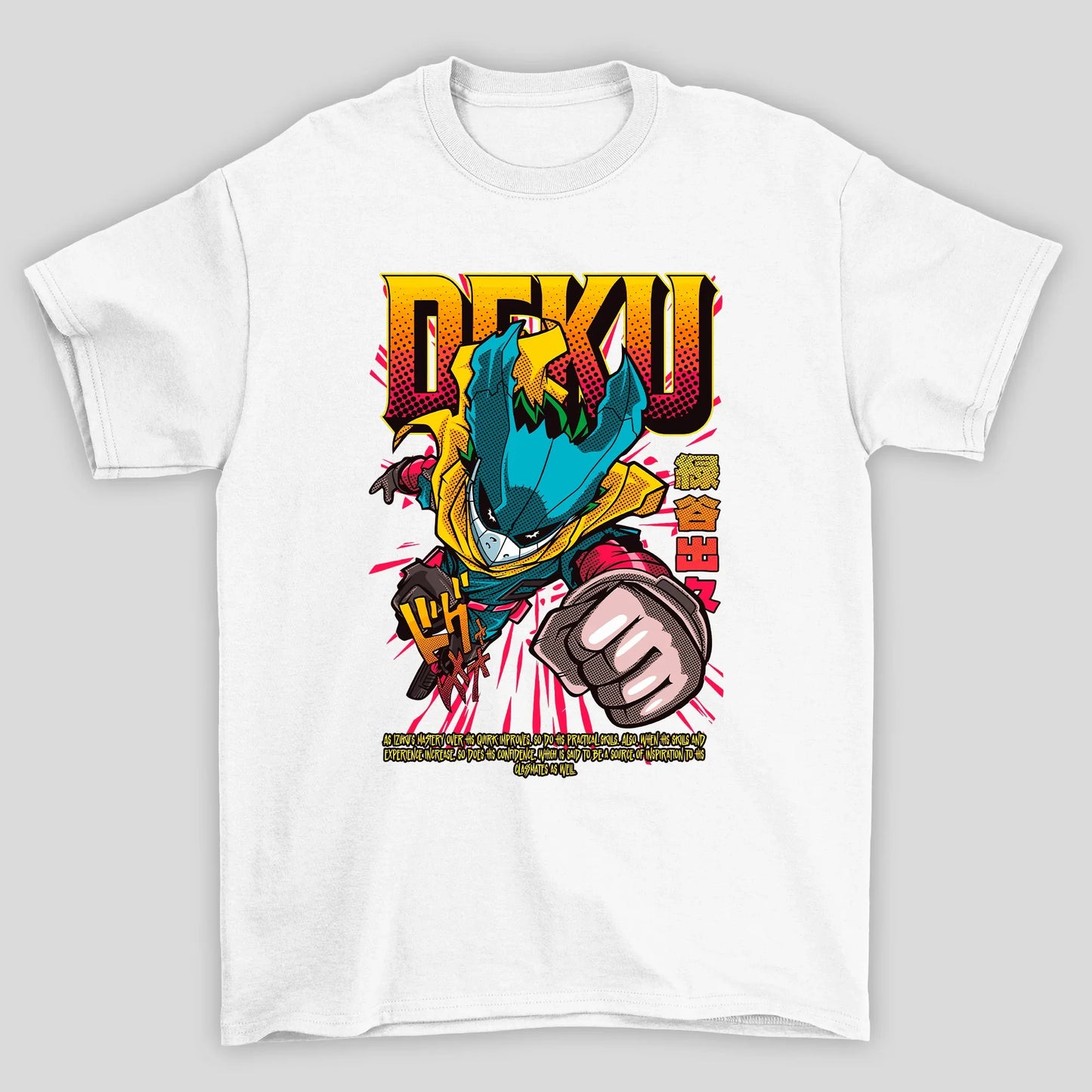 Camiseta Básica Unissex Devil Deku Soco Boku No Hero