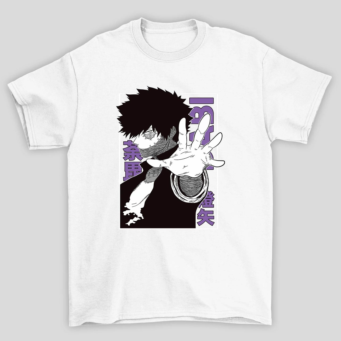 Camiseta Básica Unissex Dabi Kanji Rosto Boku No Hero