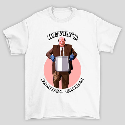 Camiseta Básica Unissex The Office Kevin's Famous Chili