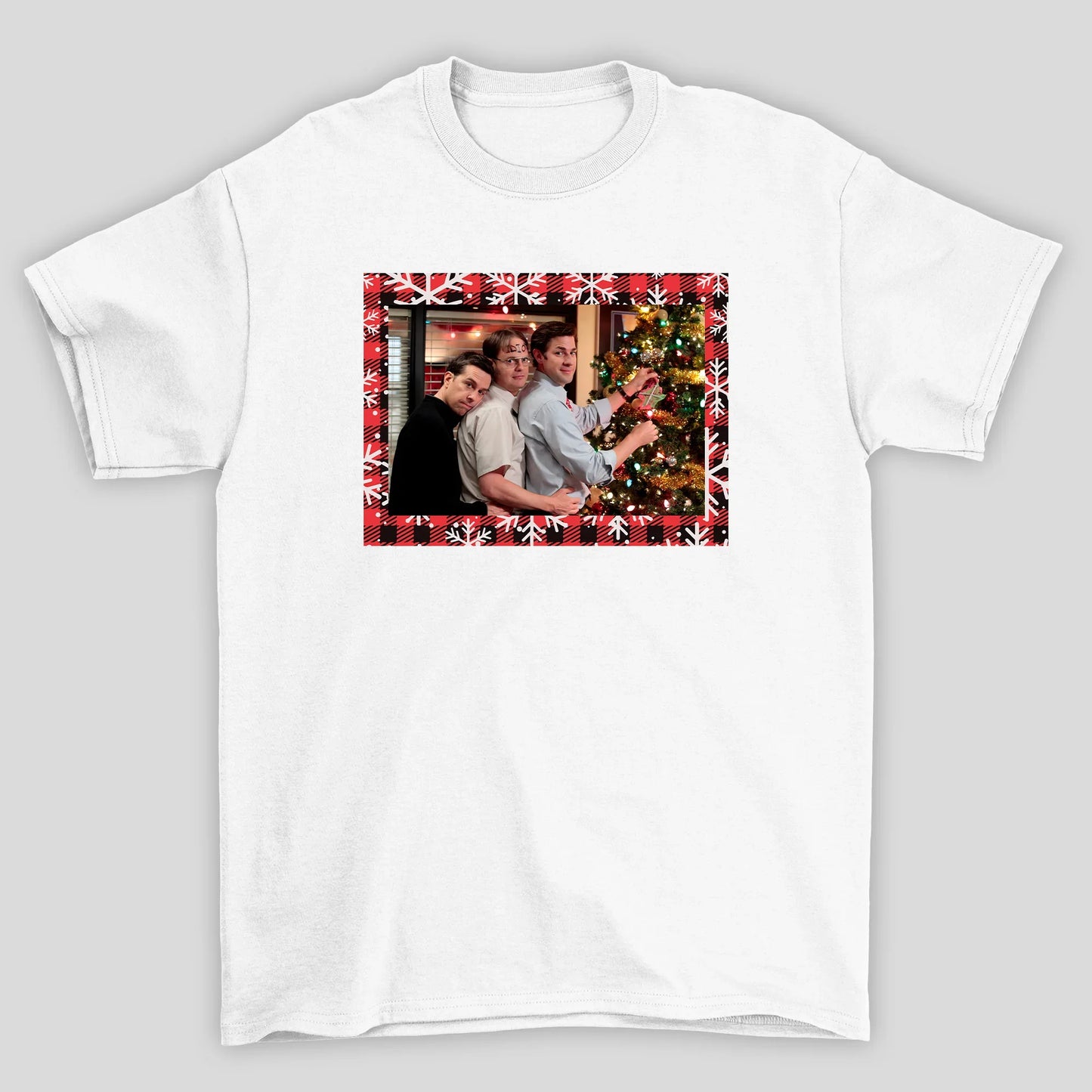 Camiseta Básica Unissex The Office Cartão de Natal