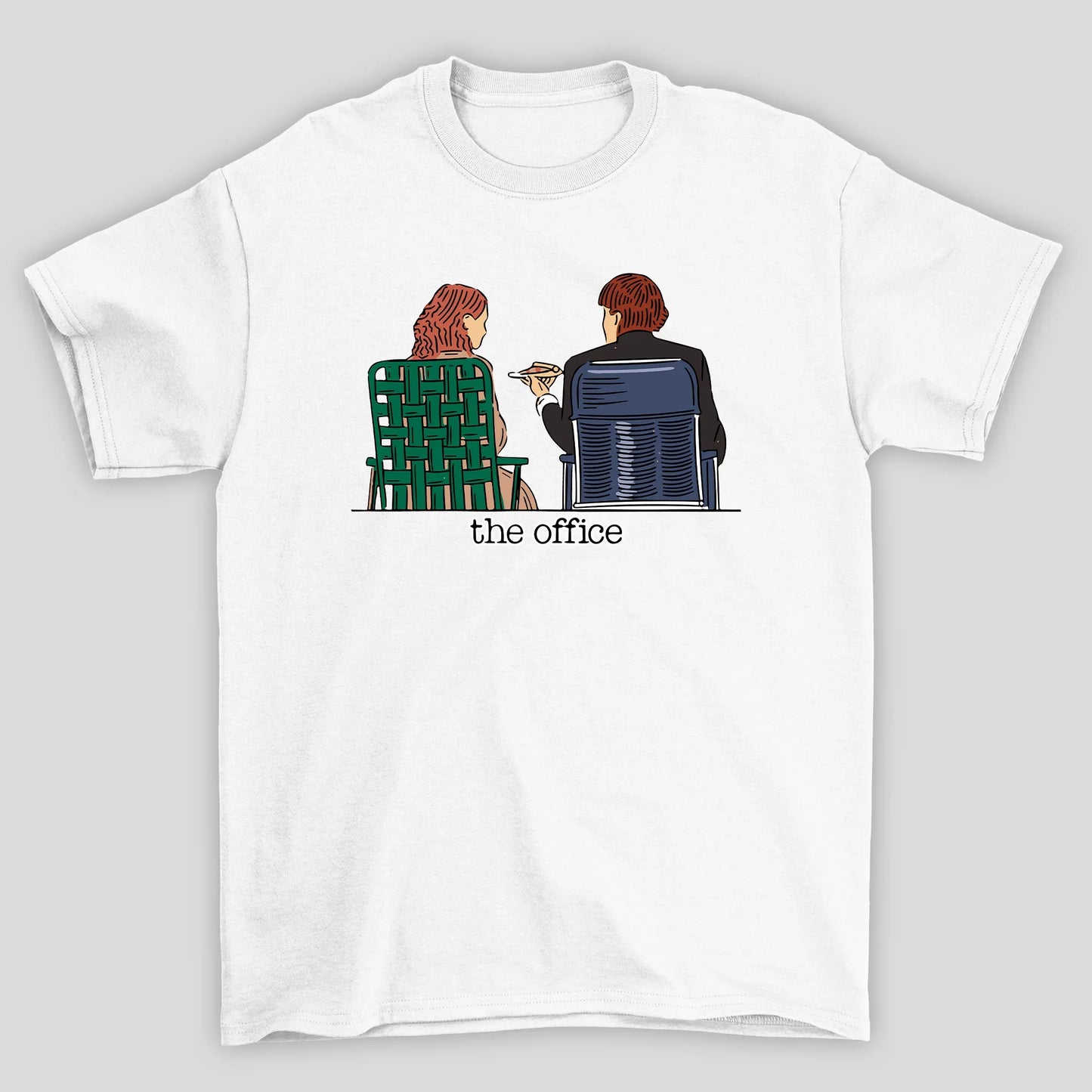 Camiseta Básica Unissex The Office Jim e Pam