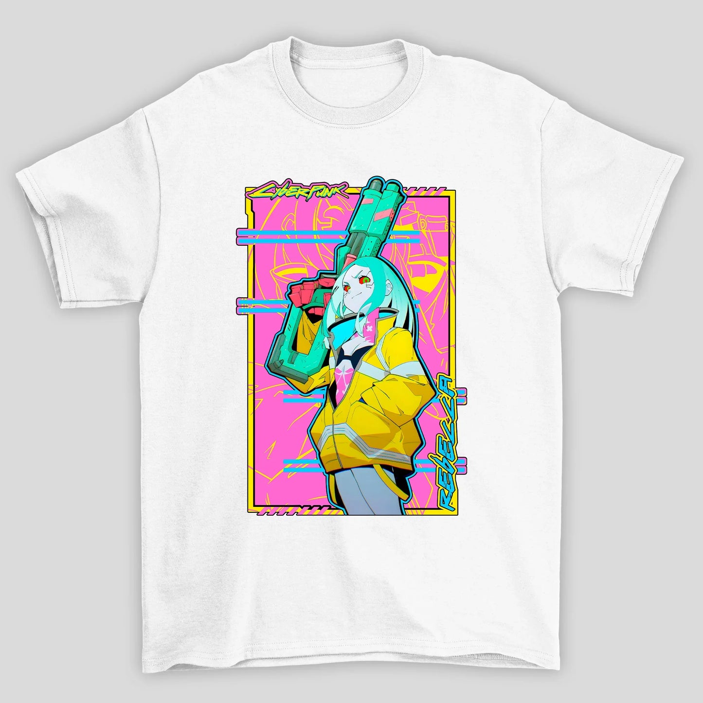 Camiseta Básica Unissex Rebecca Jaqueta David Cyberpunk Edgedruuner