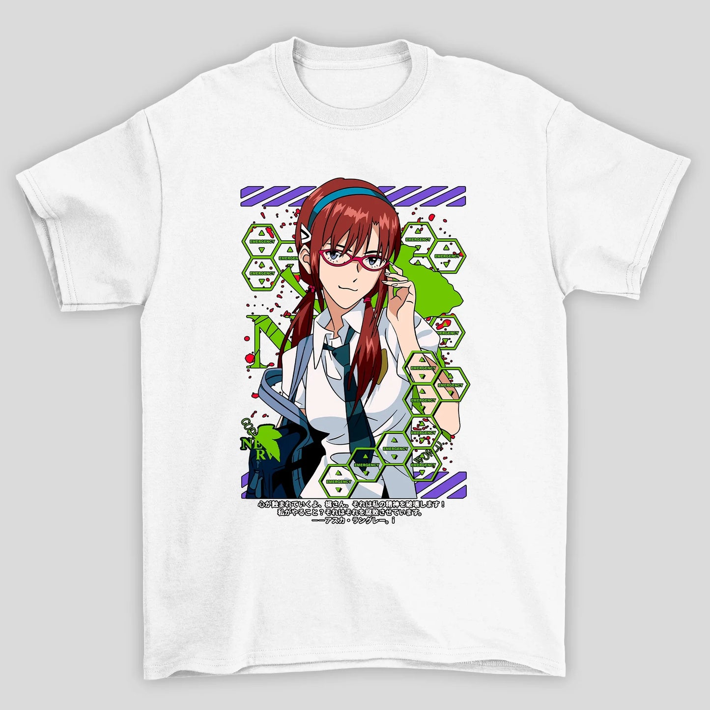 Camiseta Básica Unissex Mary Emergency Evangelion