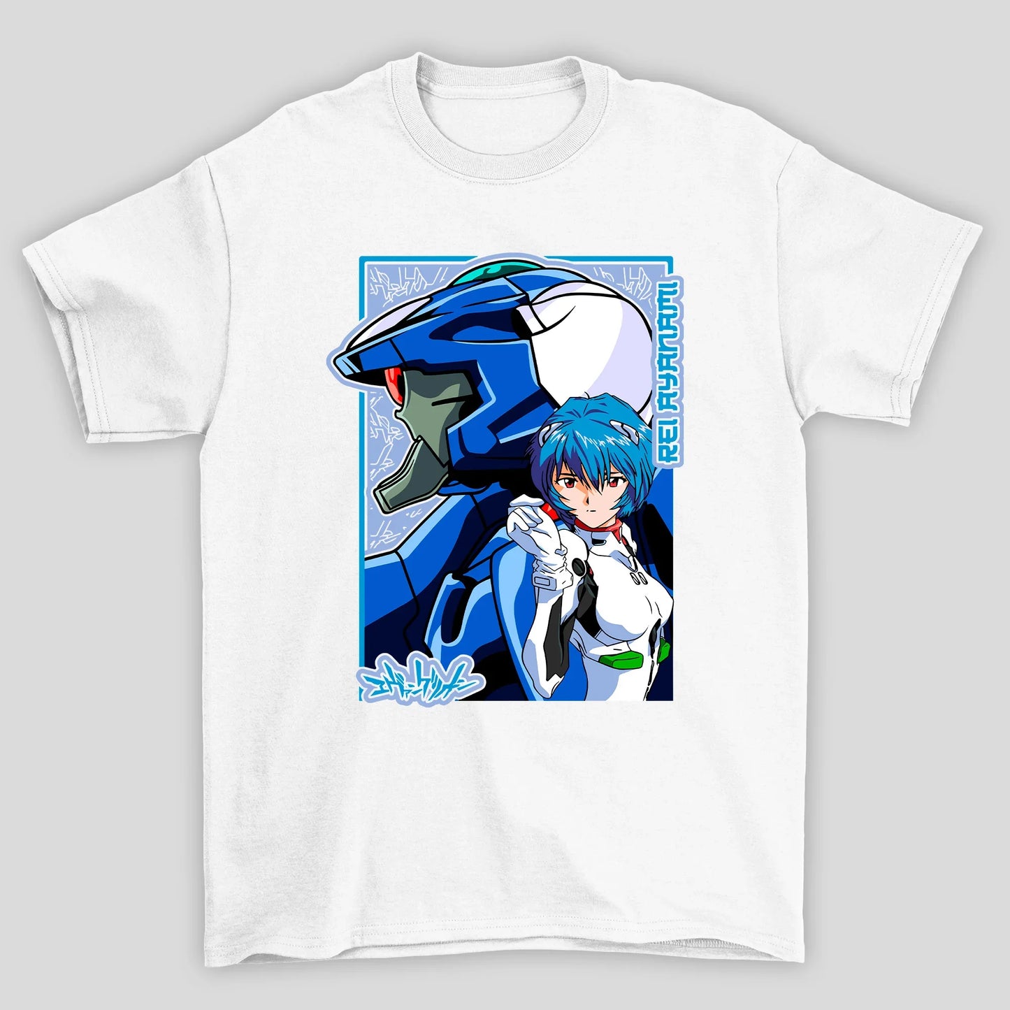 Camiseta Básica Unissex Rei Mecha Evangelion