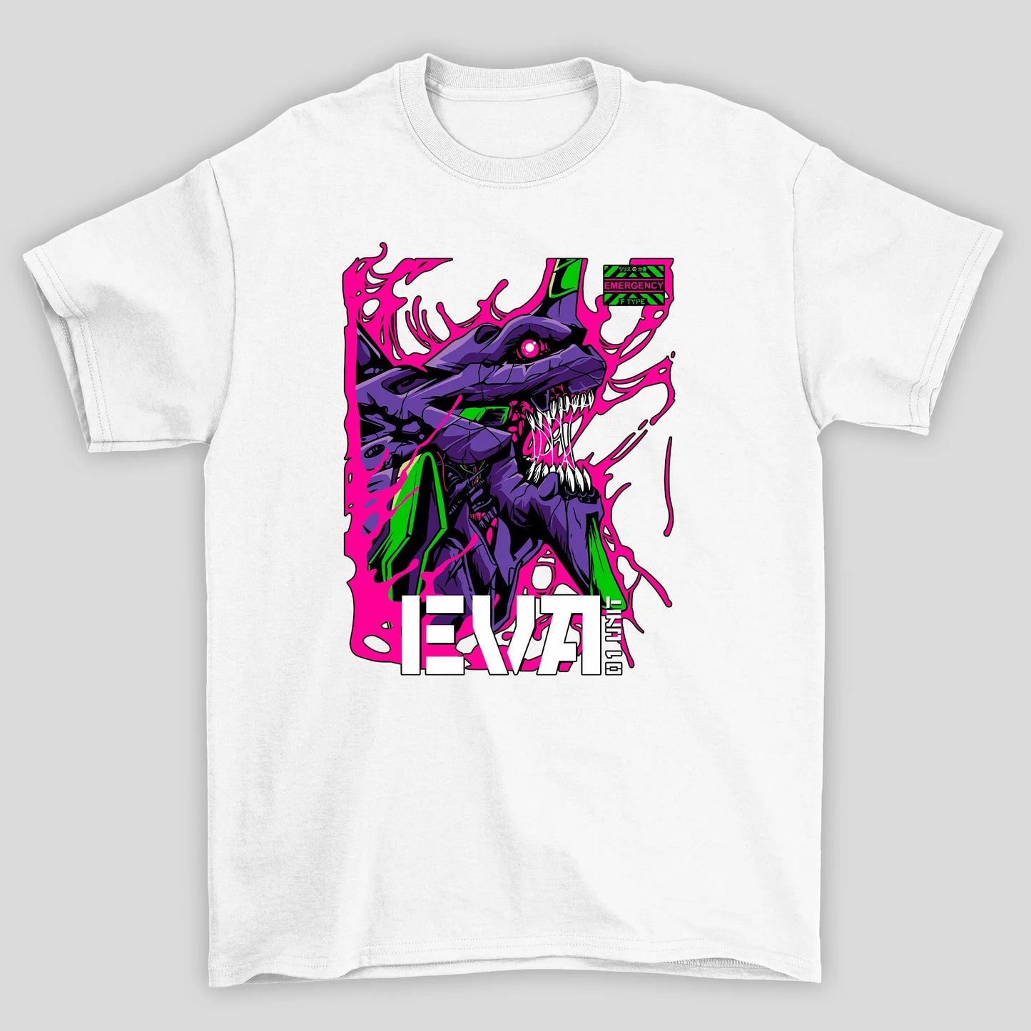 Camiseta Básica Unissex Mecha Eva 01 Evangelion