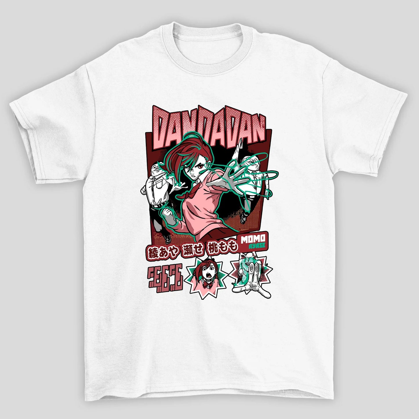 Camiseta Básica Unissex Momo Ayase Aliens Dandadan