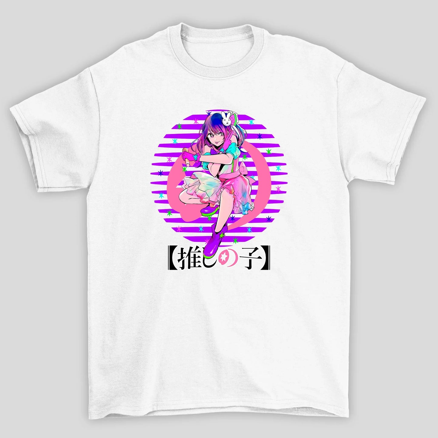 Camiseta Básica Unissex Ai Hoshino Circulo Oshi No Ko