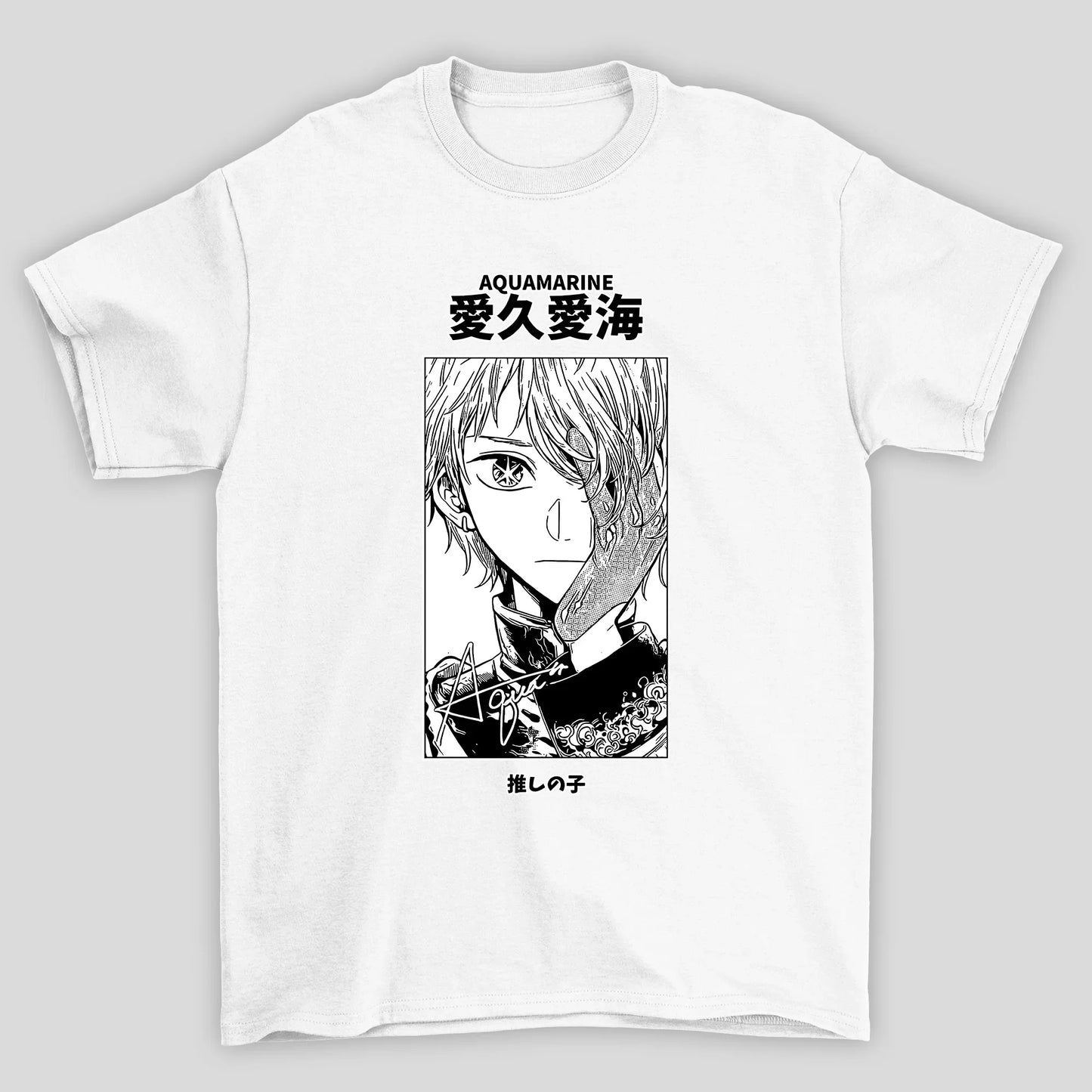 Camiseta Básica Unissex Aquamarina Kanji Oshi No Ko
