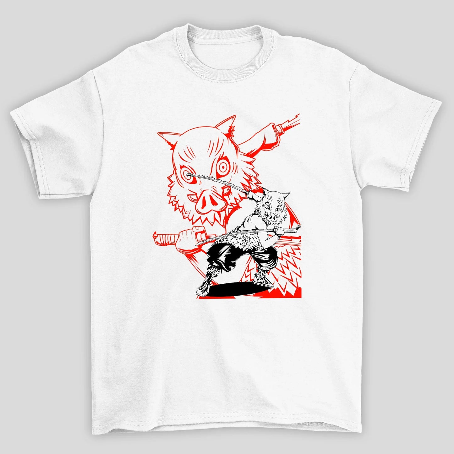 Camiseta Básica Unissex Demon Slayer Inosuke Design