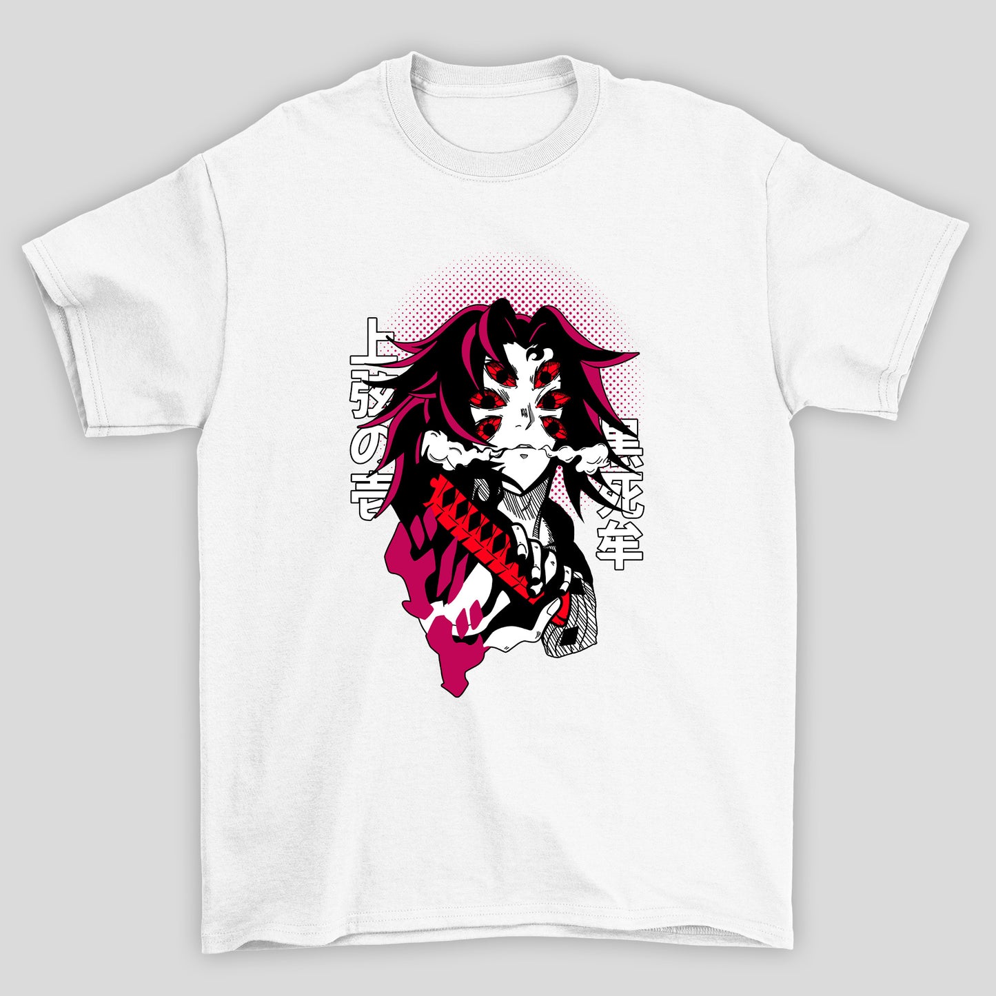 Camiseta Basica Unissex Demon Slayer Kokushibo Kanji
