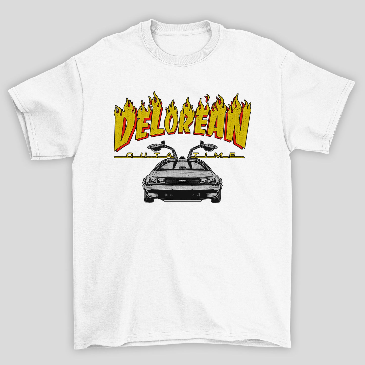 Camiseta Básica Unissex Delorean Outatime Back To Future