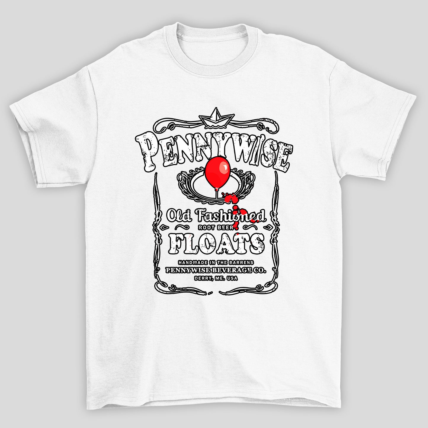 Camiseta Básica Unissex Pennywise Old Gashioned IT A Coisa