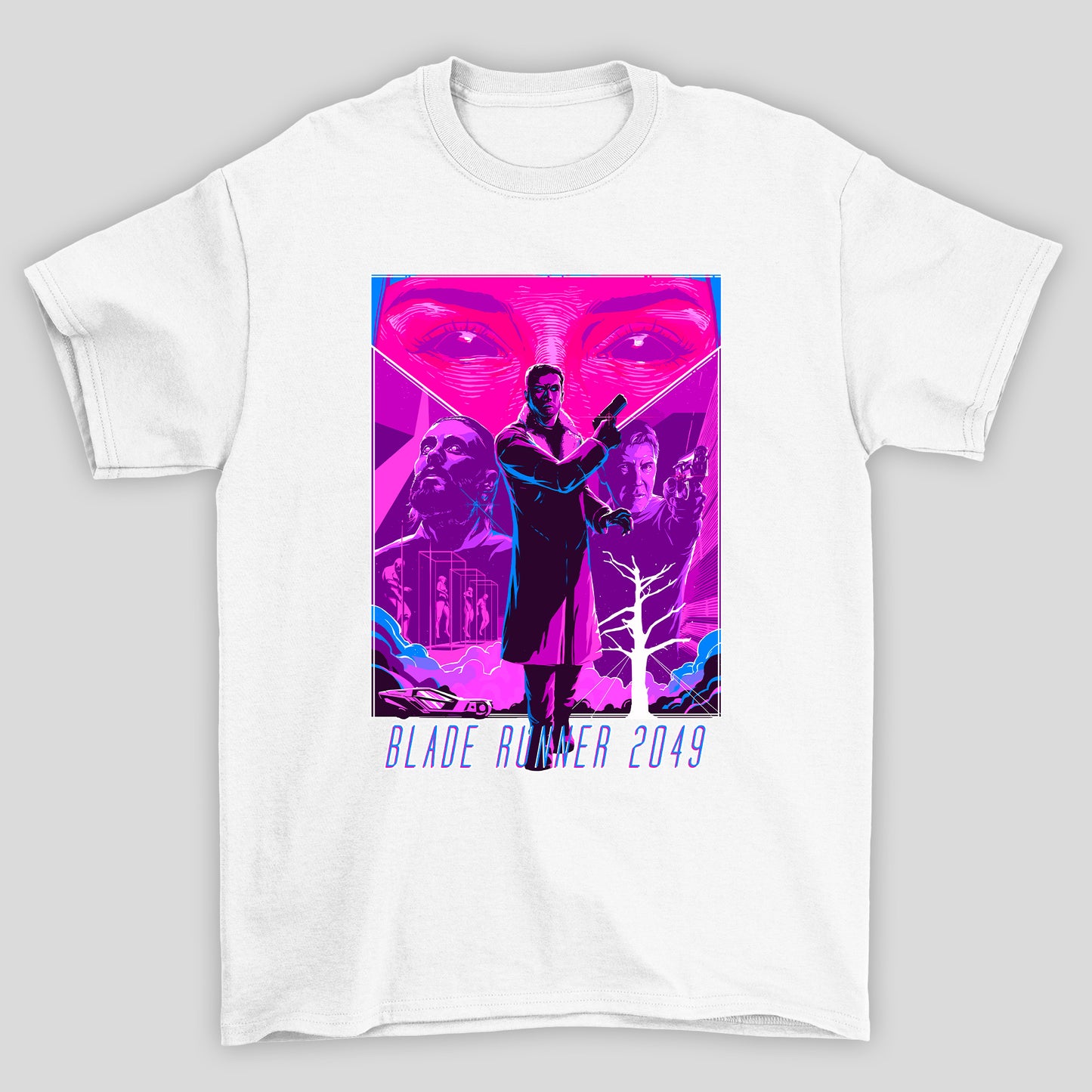 Camiseta Básica Unissex Blade Runner Arte Rosa