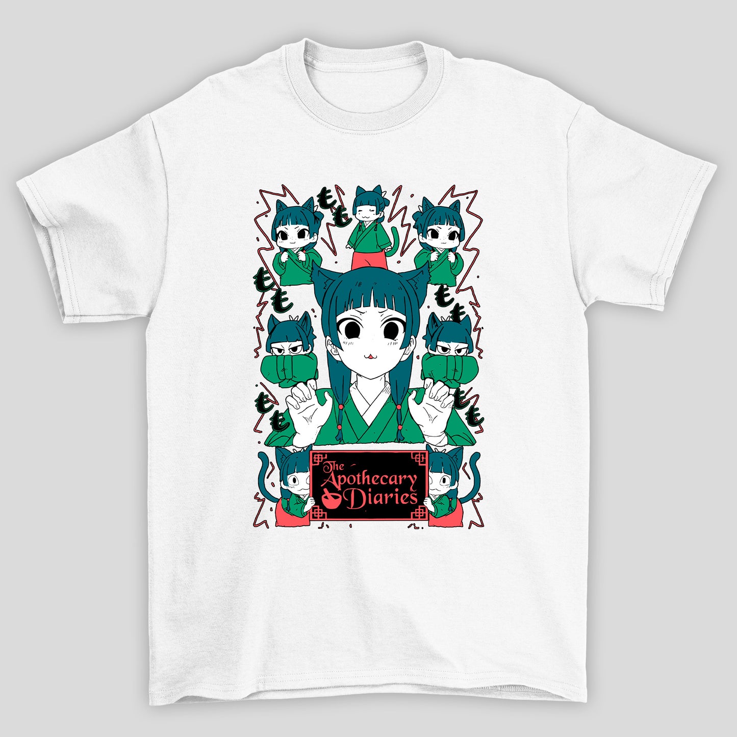 Camiseta Básica Unissex The Apothecary Diaries Maomao Neko Chibi