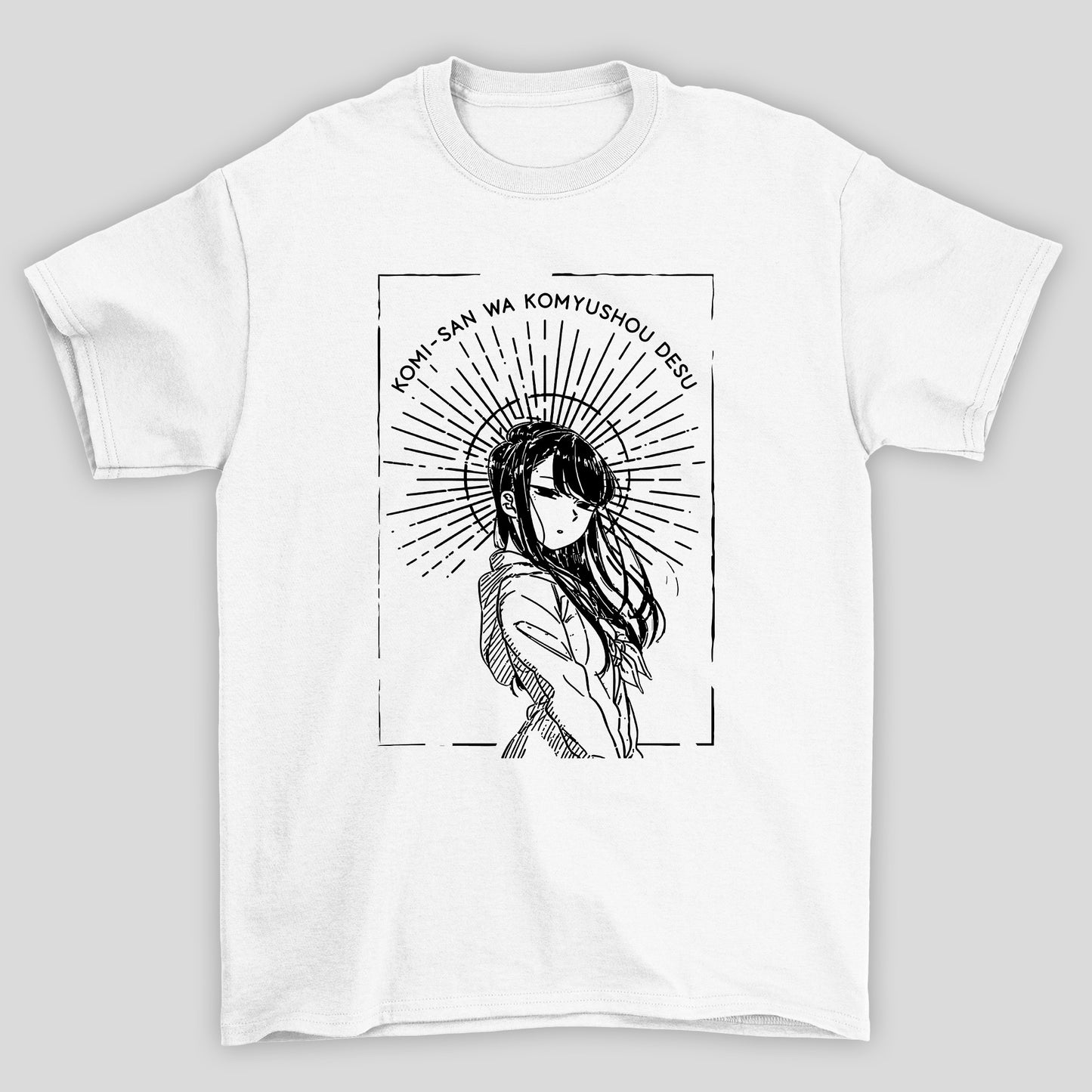 Camiseta Básica Unissex Sketch Art Komi Cants Communicate