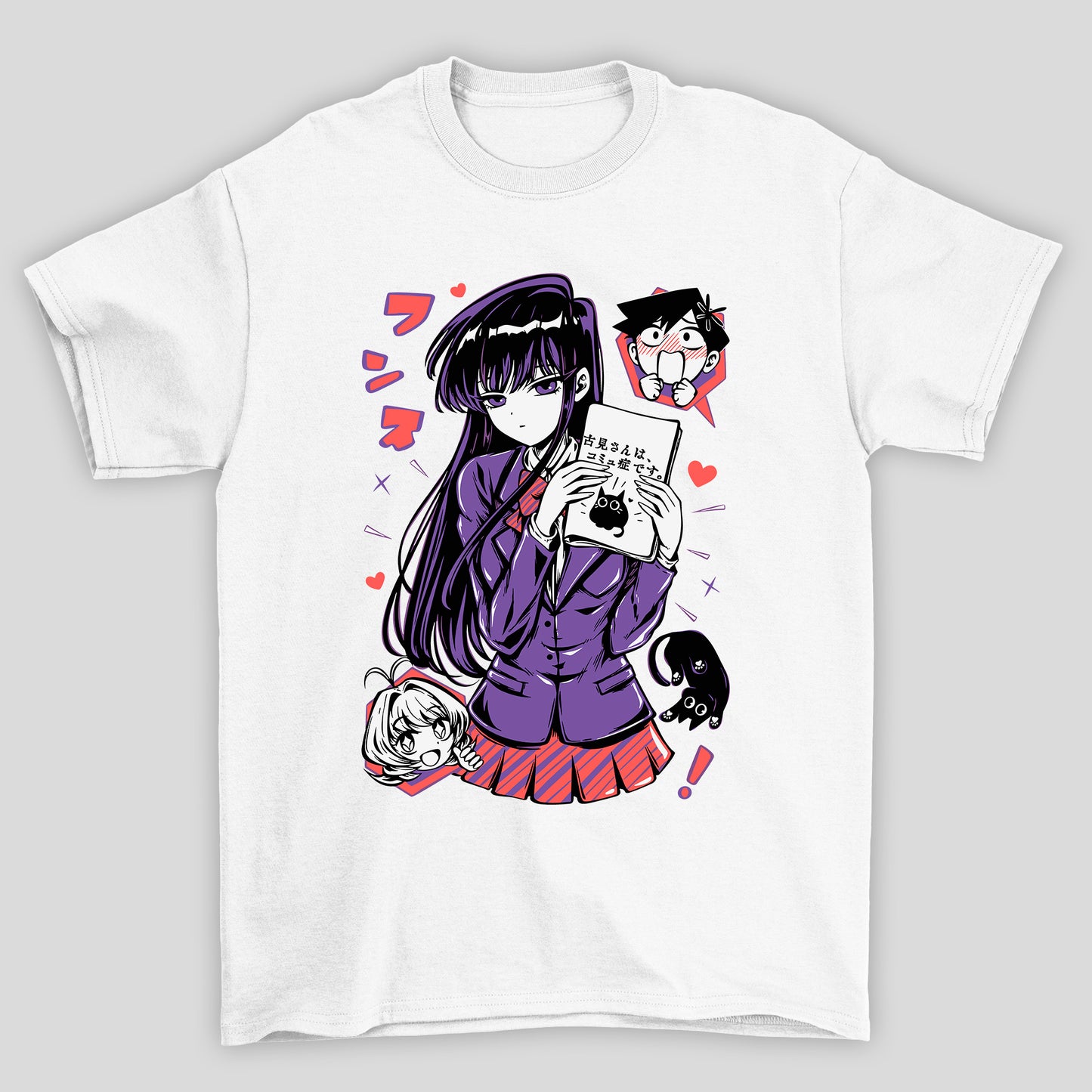 Camiseta Básica Unissex Komi Caderno Komi Cants Communicate