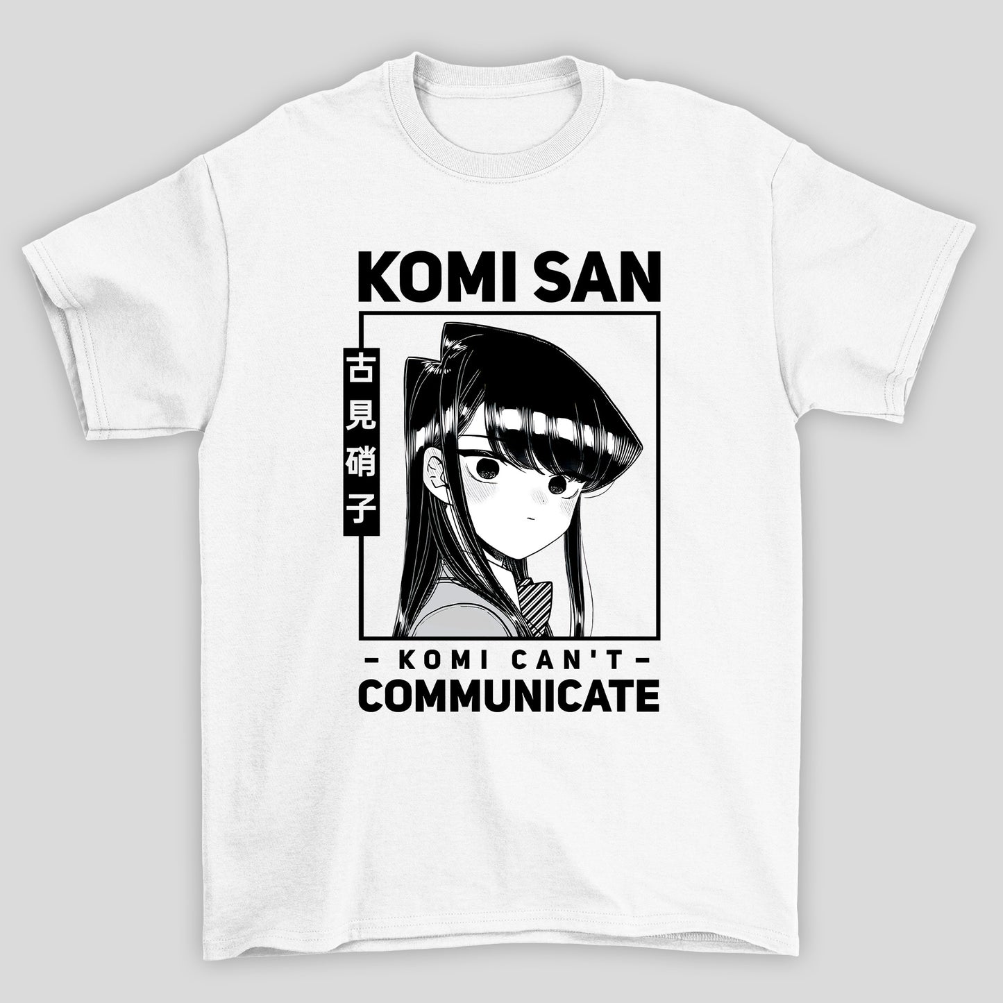 Camiseta Básica Unissex Komi San Kanji Komi Cants Communicate