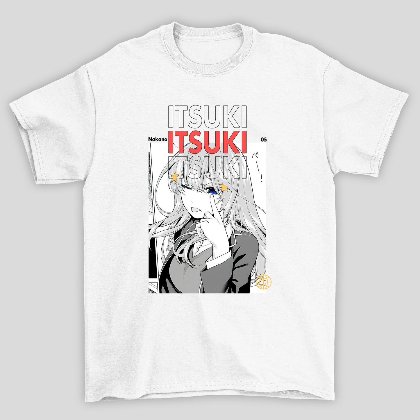 Camiseta Básica Unissex Itsuki Manga The Quintessential Quintuplets