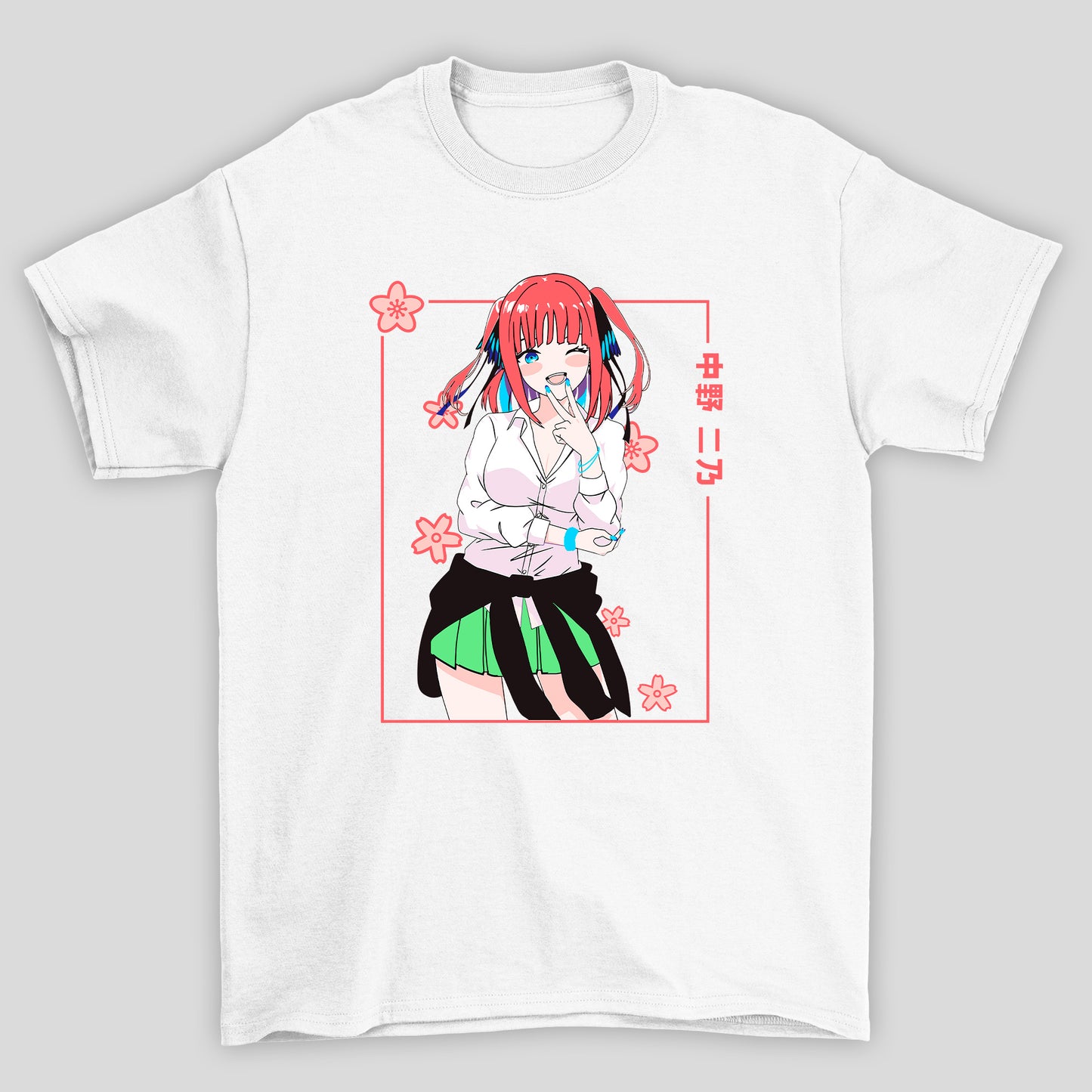 Camiseta Básica Unissex The Quintessential Quintuplets Nino Gal Kanji