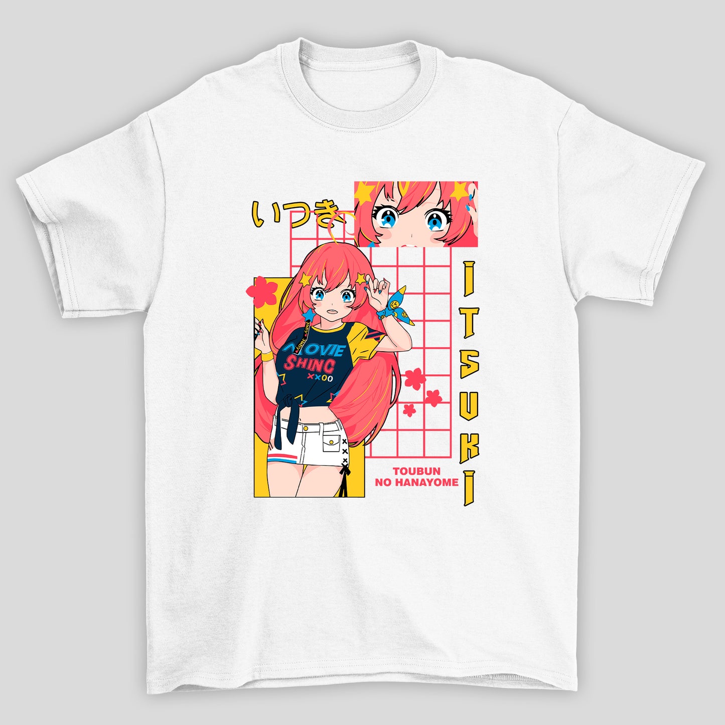 Camiseta Básica Unissex Itsuki Lenso Kanji The Quintessential Quintuplets