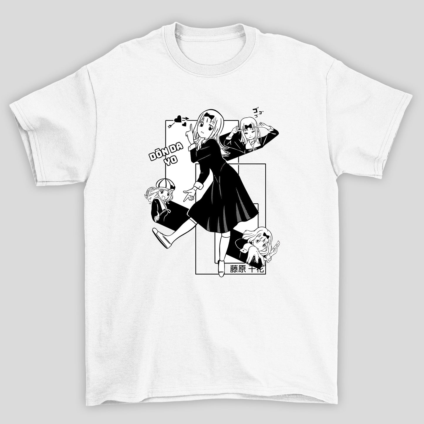 Camiseta Básica Unissex Chika Fujiwara Dancando Kaguya-sama