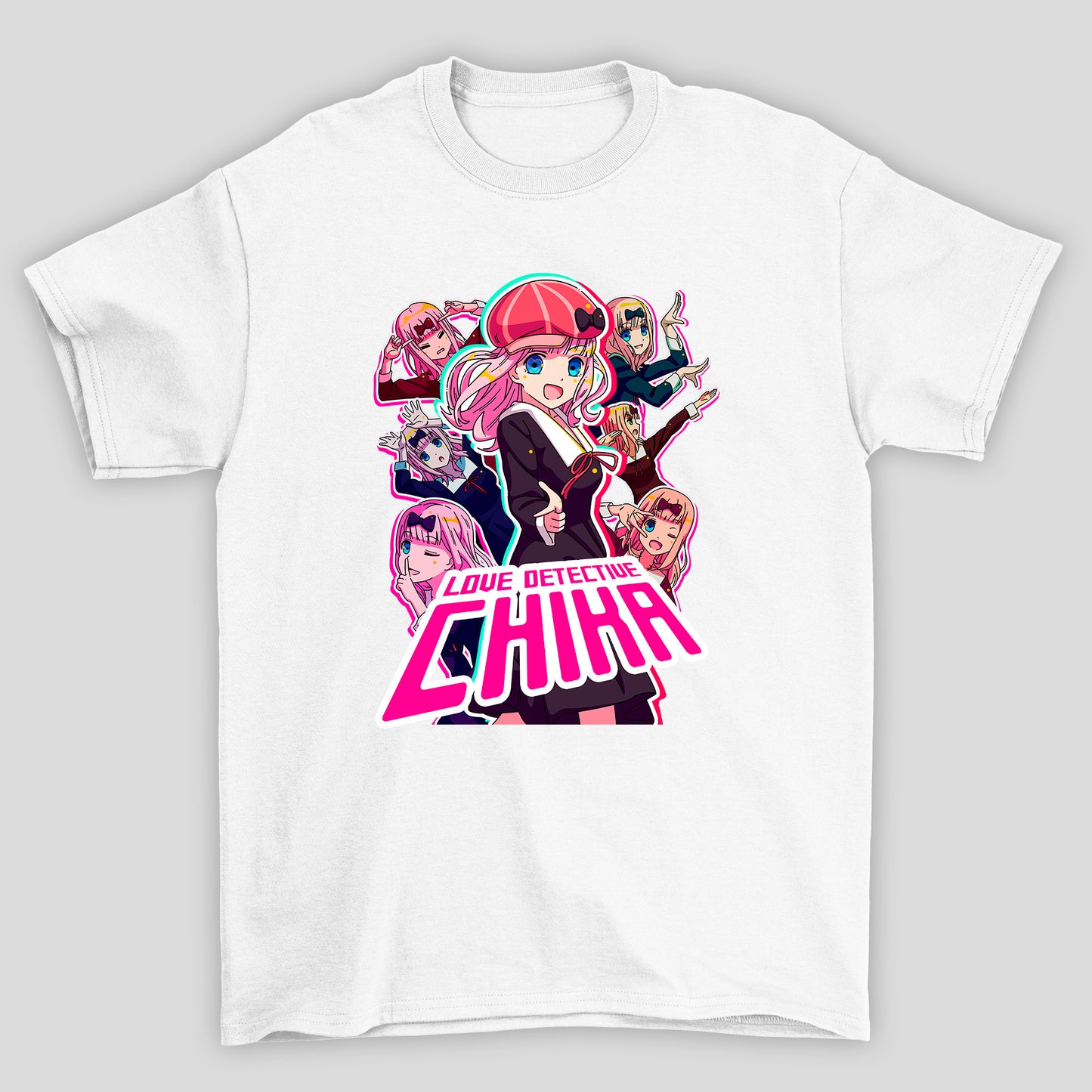 Camiseta Básica Unissex Chika Love Detective Kaguya-sama