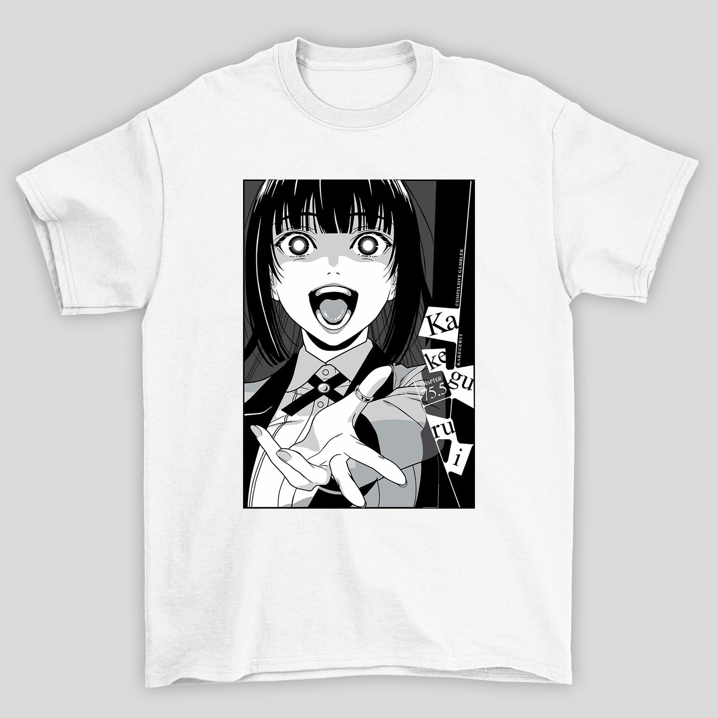 Camiseta Básica Unissex Yumeko Jabami Manga Kakegurui