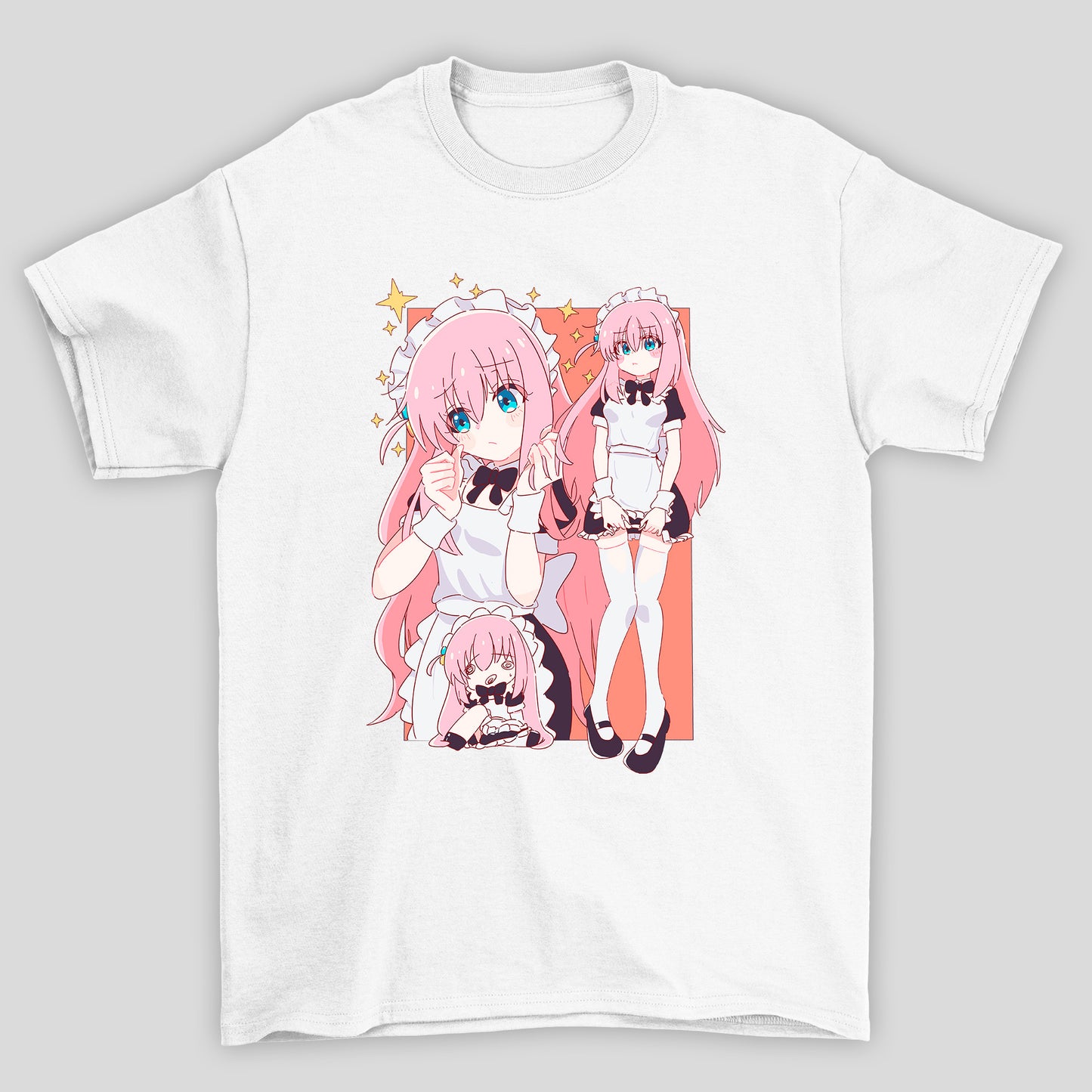 Camiseta Básica Unissex Gotou Hitori Maid Bocchi The Rock